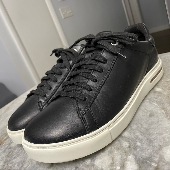 Birkenstock Bend Low Leather Sneaker, Black EU 40 L9 M7 - Picture 1 of 14